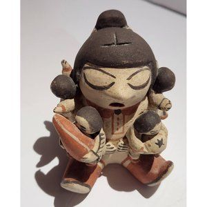 Polychrome Pottery Storyteller by Dorothy Trujillo